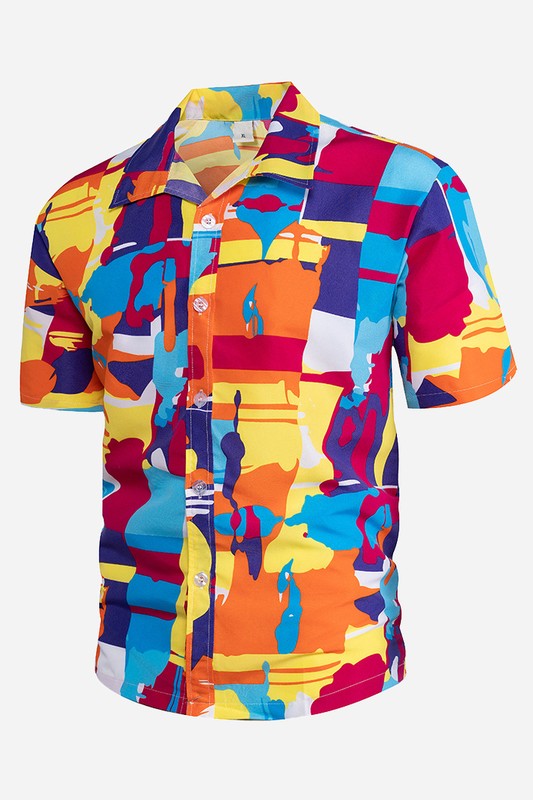 Camisa "Citrus Edge – Print Button Down"