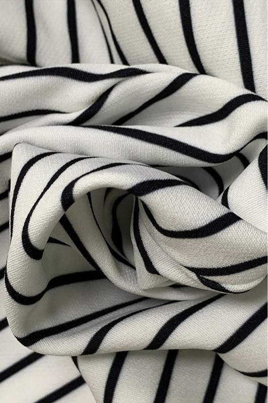 Luxury Nautical Striped Midi Dress for Elegant Summer Looks.