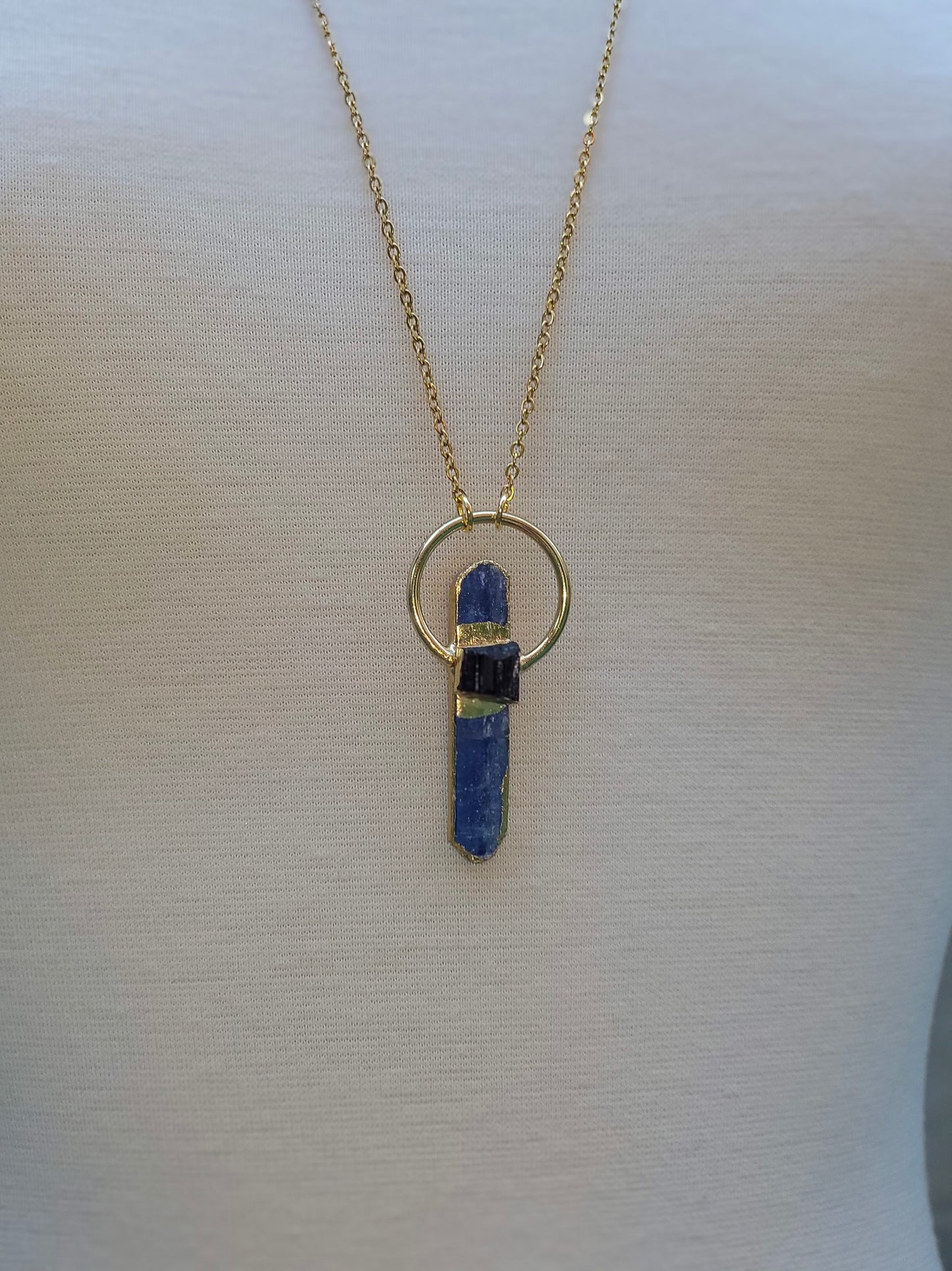 Gemstone Necklace + Tourmaline Pendant + Handmade Design – Trish T CoCo