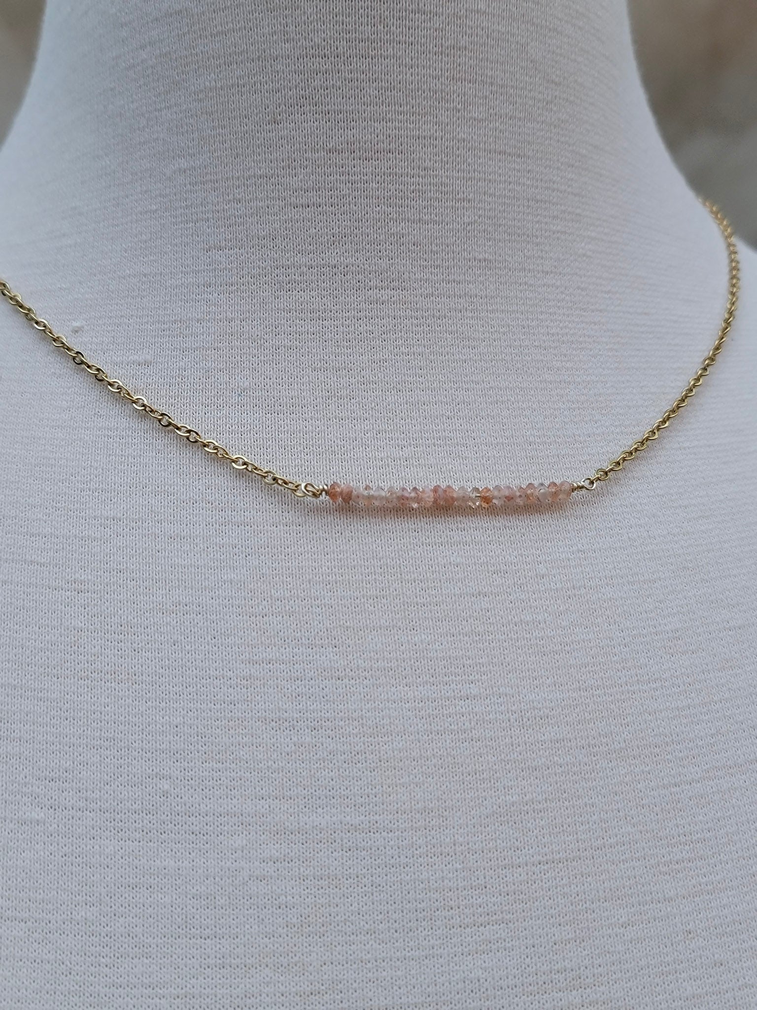joyería artesanal con sunstone y cadena 14k – Trish T CoCo