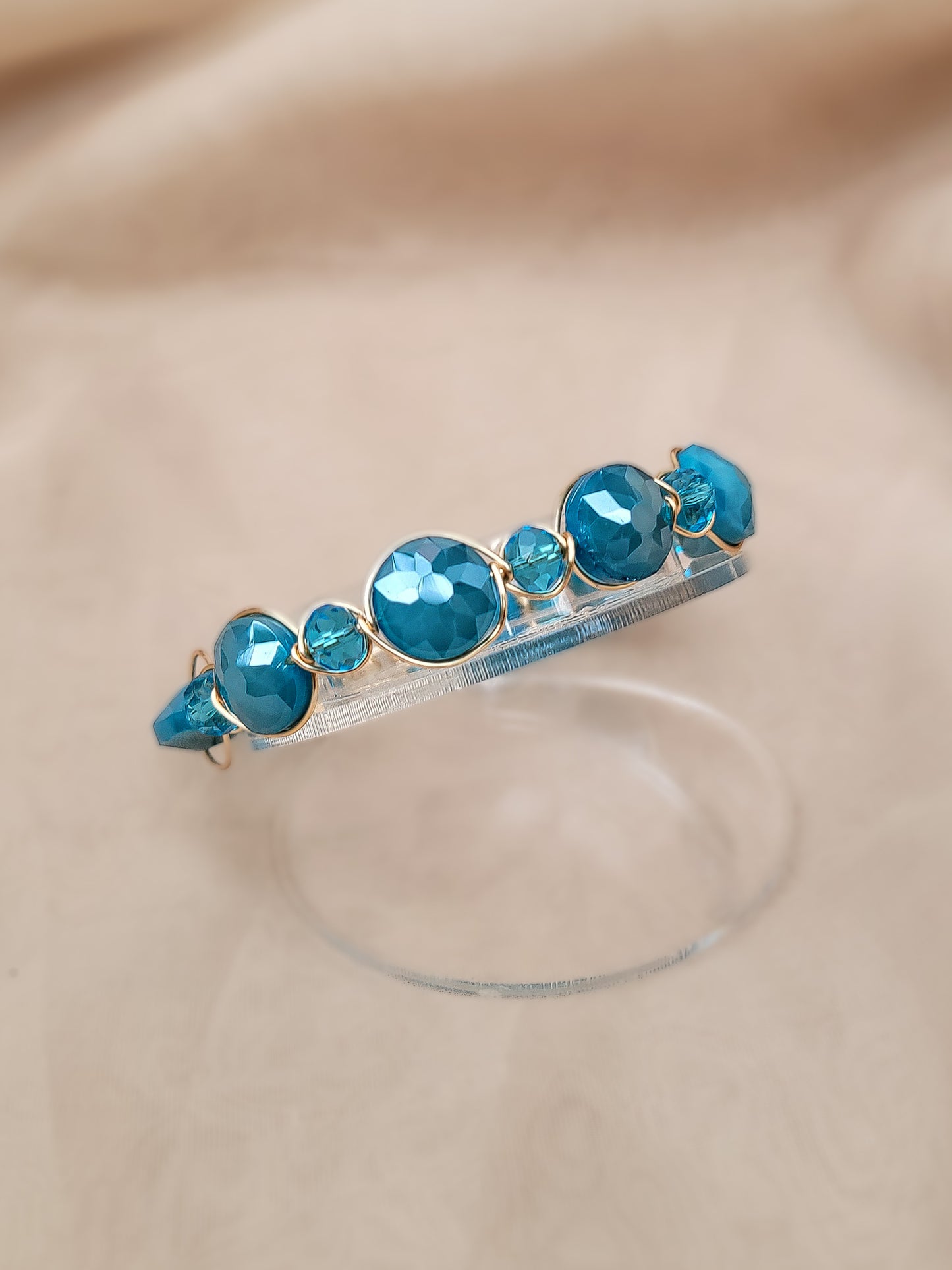 Ocean Empress – Power Bangle XL in Austrian Crystals