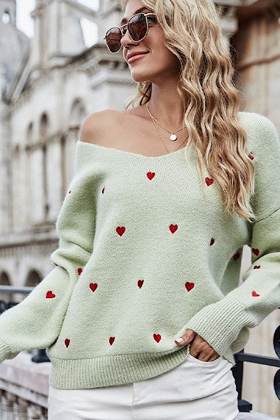 Heart sweater