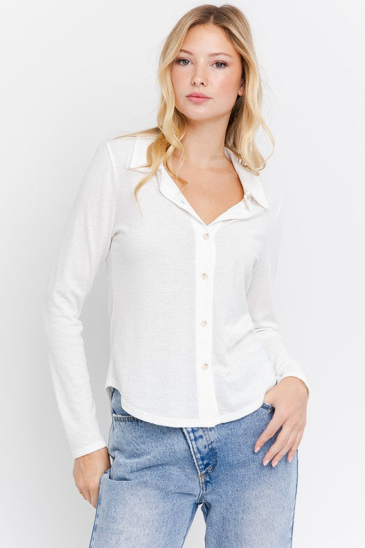 L/S Button Down Top