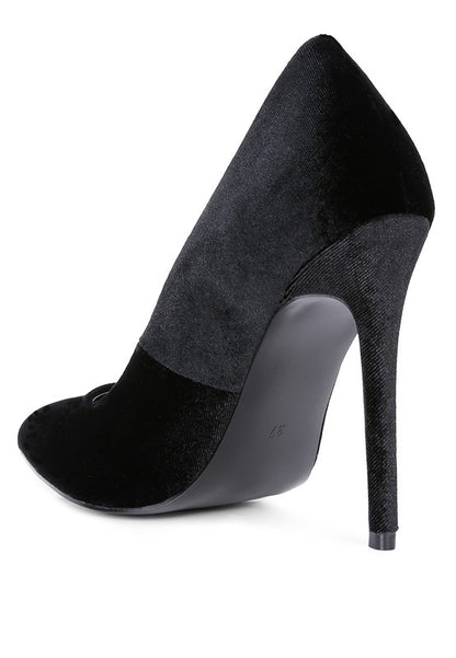 Janessa Velvet Stiletto Heel Pumps