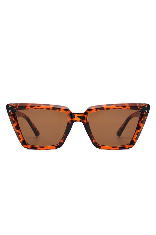 Square Retro Flat Top Cat Eye Sunglasses