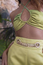 Bliss Halter Ties Satin Top
