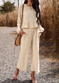 Two piece long sleeve pant set