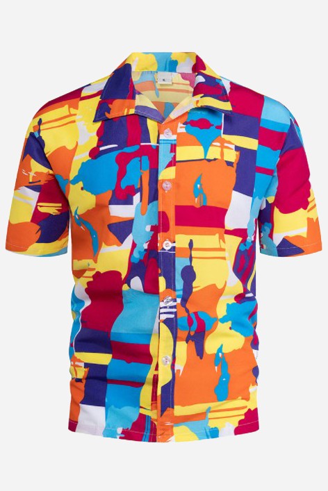 Camisa "Citrus Edge – Print Button Down"
