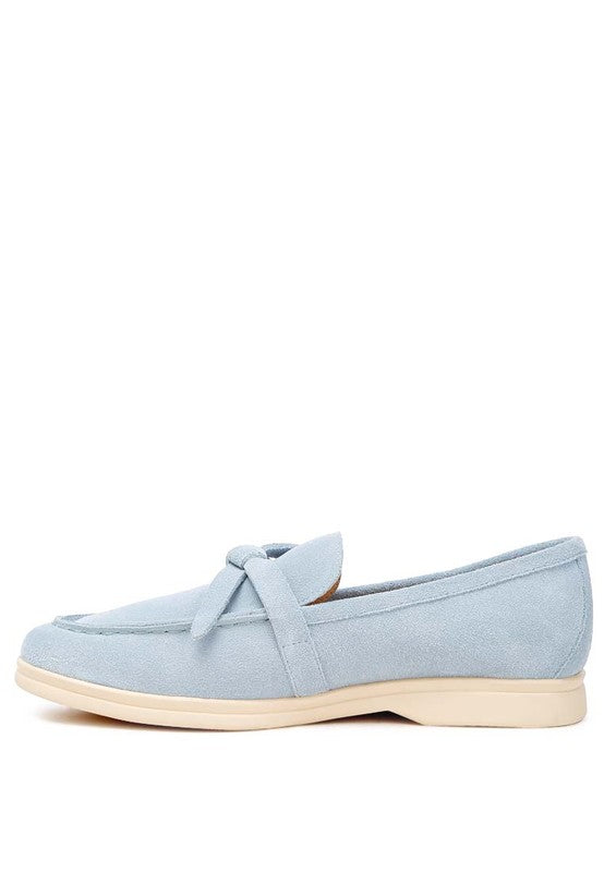 Nautica Genuine Suede Knot Detailed Loafers