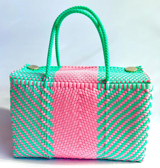 Small Pink & Mint Bag