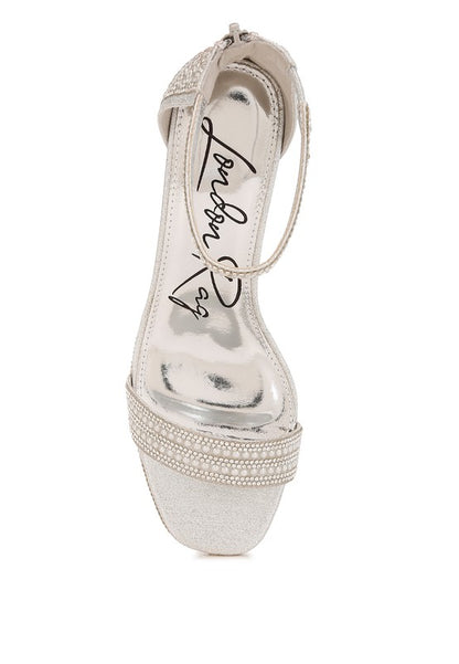 Mejuri Rhinestones And Pearl Embellished Sandals