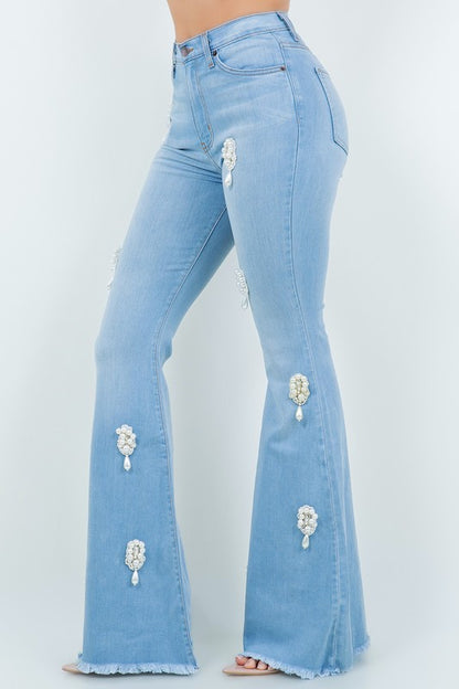 Perla Bell Bottom Jean - Inseam 32