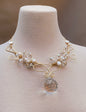 Collar de lujo hecho a mano con perlas naturales y cristales austríacos – Trish T CoCo
