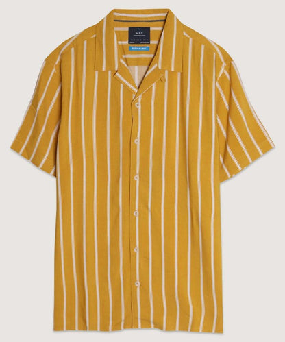 Sunset Stripe -Camisa Retro Cool para Días de Sol