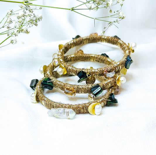 Shells & Crystals Bangles