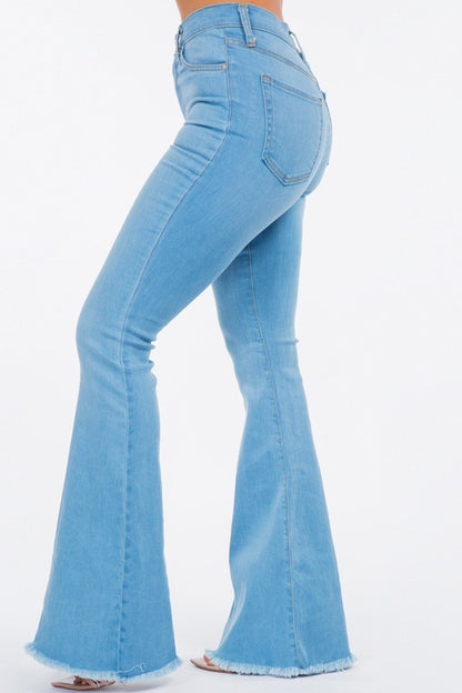 Bell Bottom Jean in Light Blue