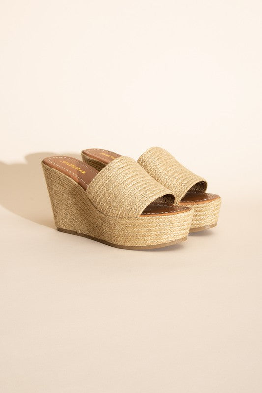 BOUNTY-S JUTE PLATFORM WEDGES