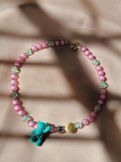 Pink Hug  Necklace