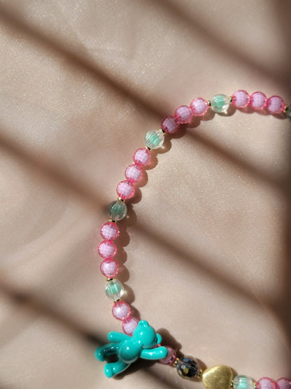 Pink Hug  Necklace